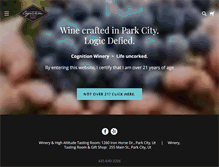 Tablet Screenshot of cognitionwinery.com